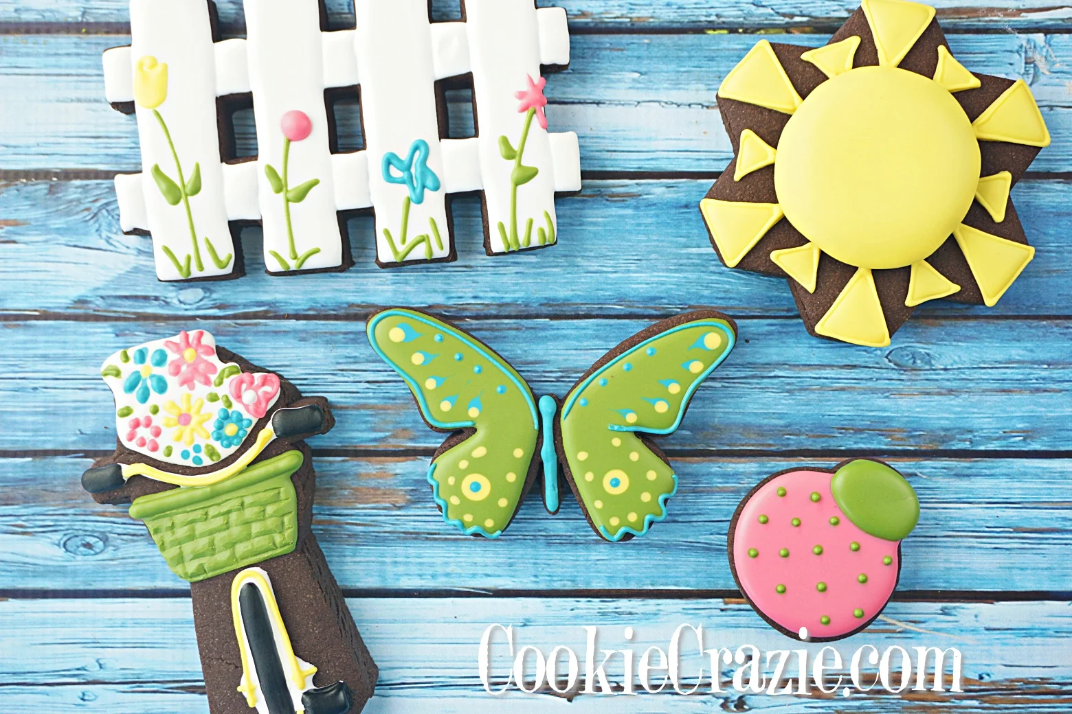 Butterfly Decorated Sugar Cookies YouTube video HERE