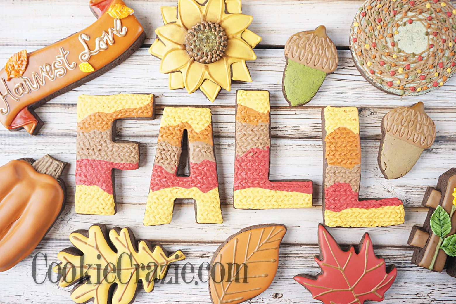 FALL Decorated Sugar Cookies YouTube video H ERE