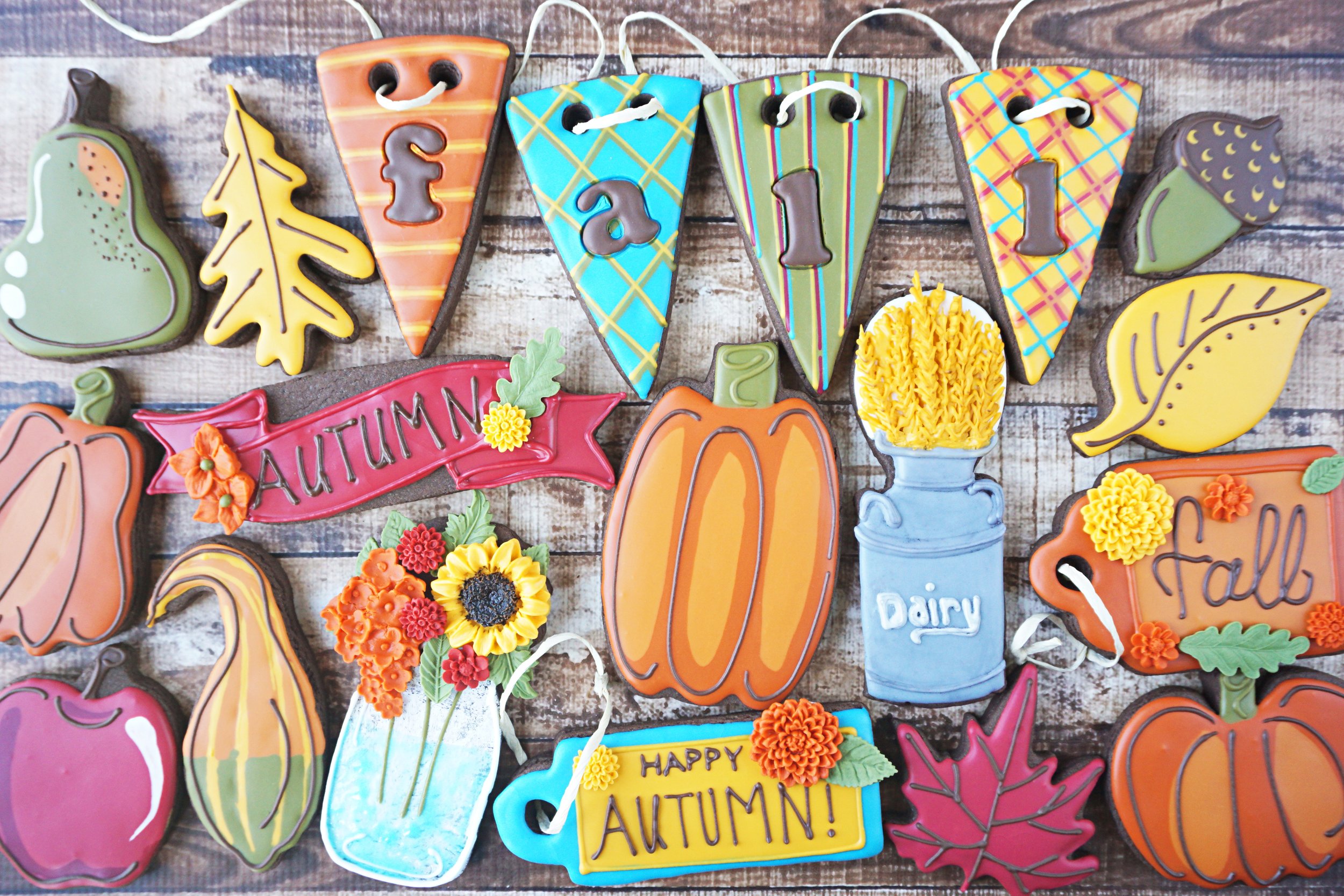 Autumn Delights Decorated Cookie Collection
