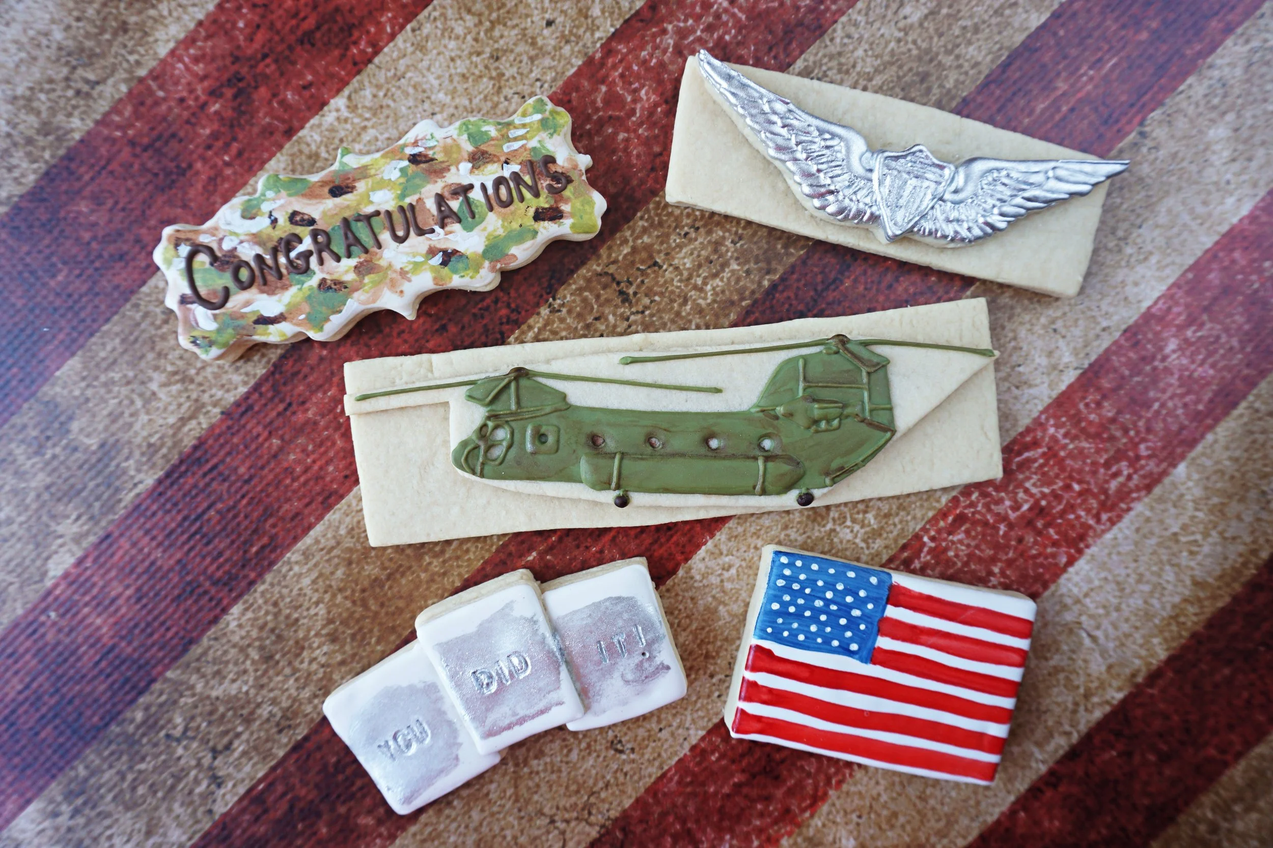 Army Aviation Graduation Decorated Cookie Collection