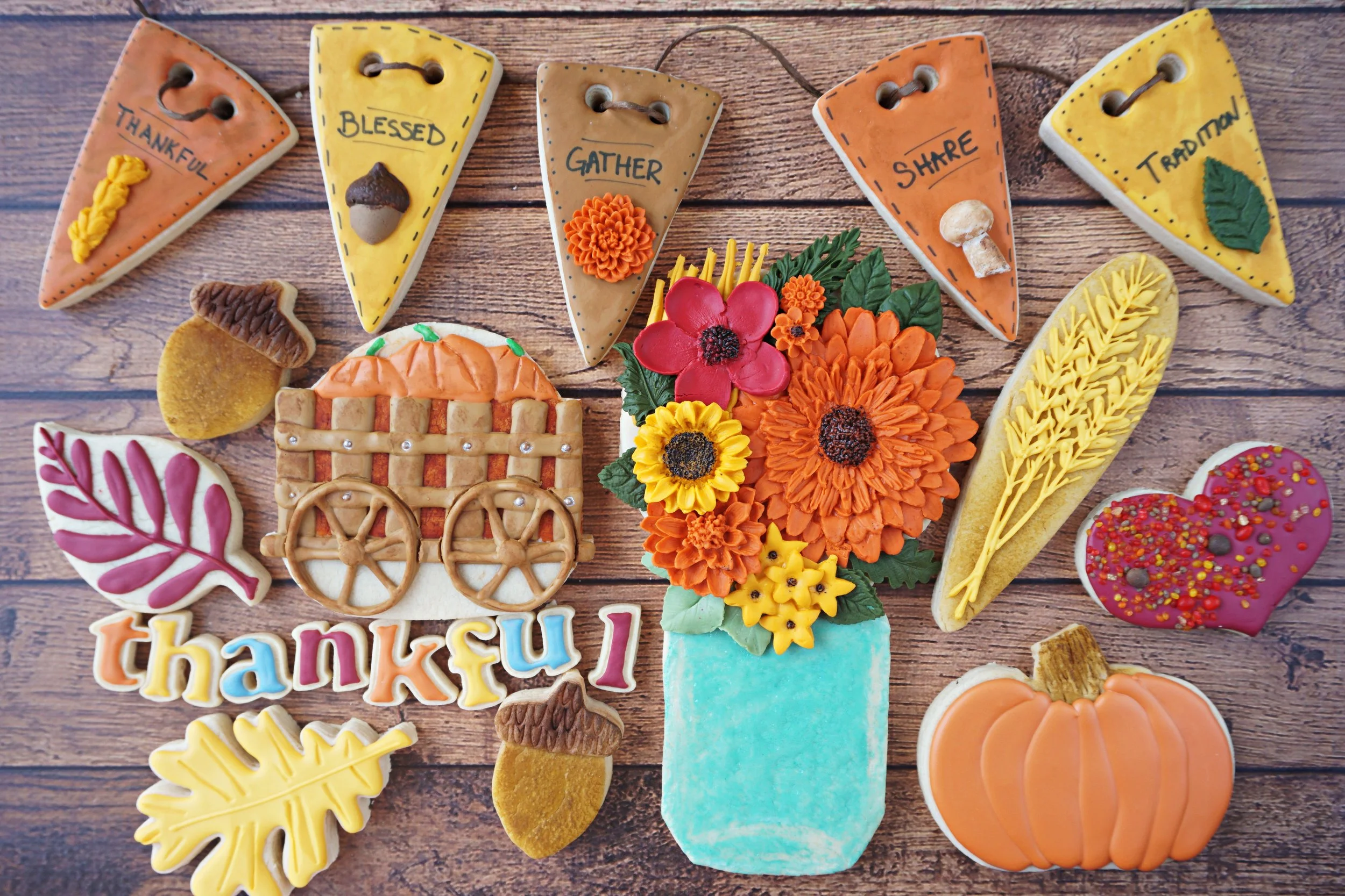 Thanksgiving 2018 Decorated Cookie Collection