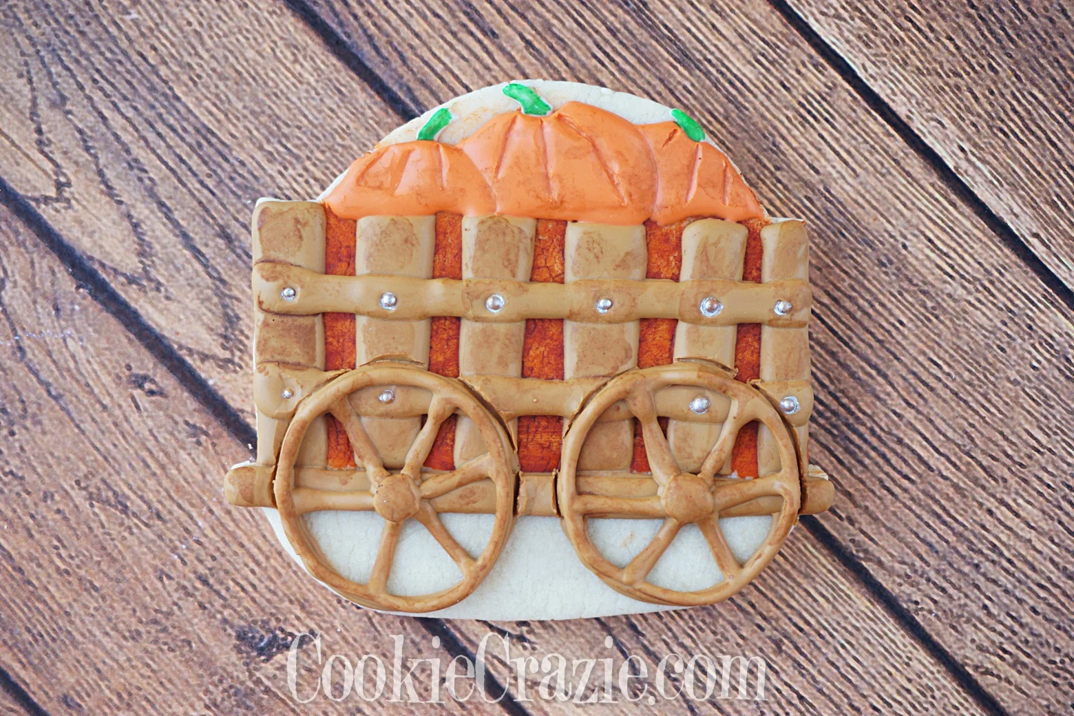 Wagon Decorated Sugar Cookie