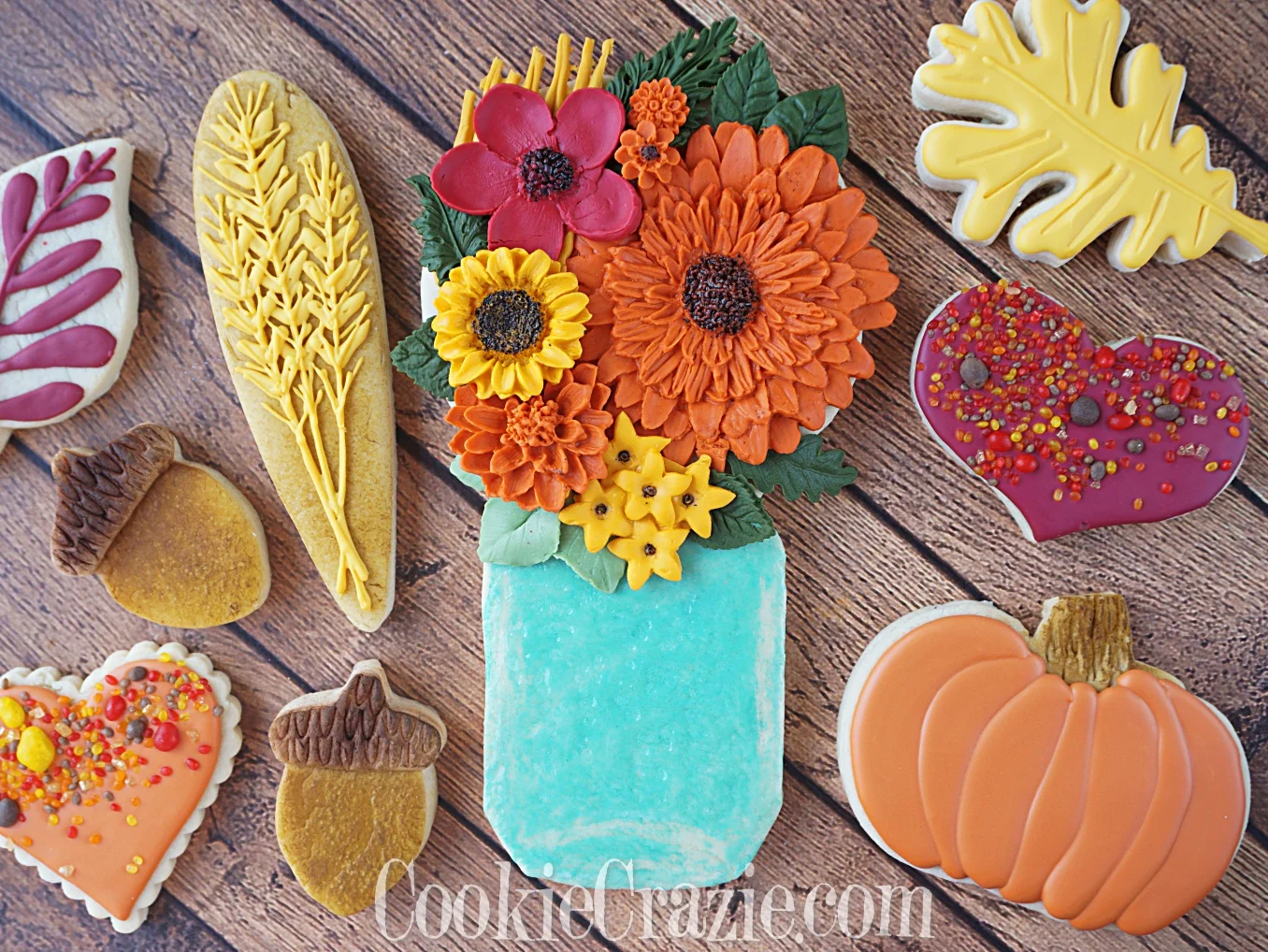 Mason Jar Bouquet Thanksgiving