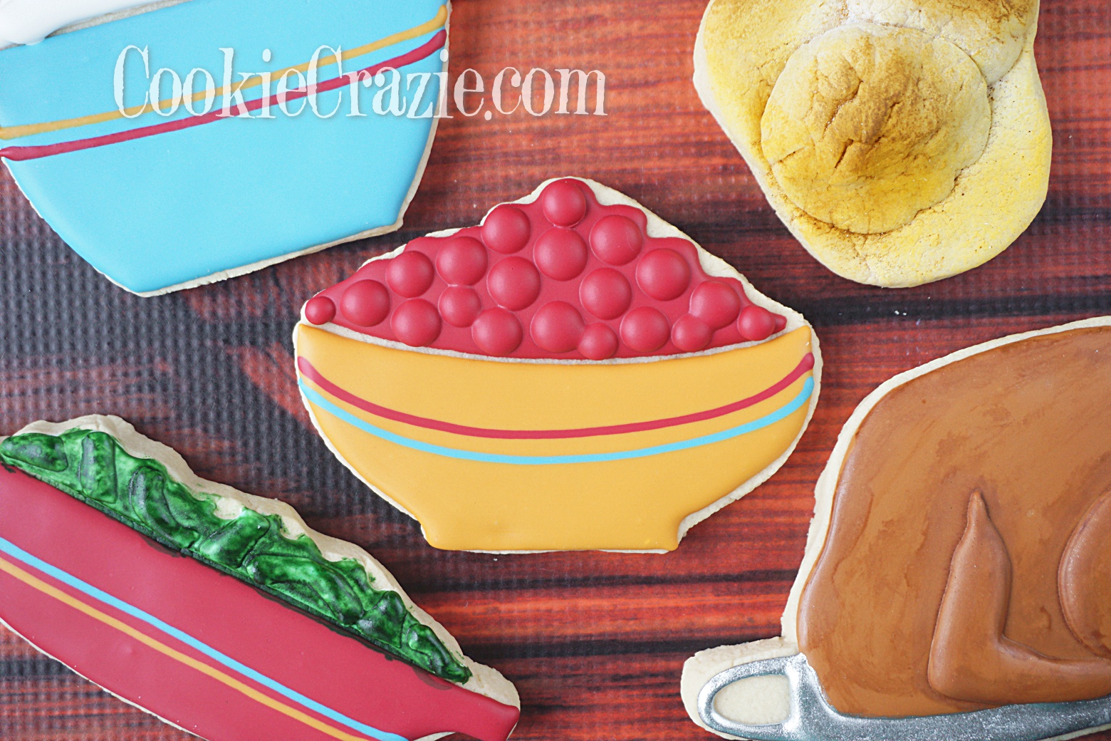  Bowl of Cranberries Decorated Sugar Cookie YouTube video  HERE  
