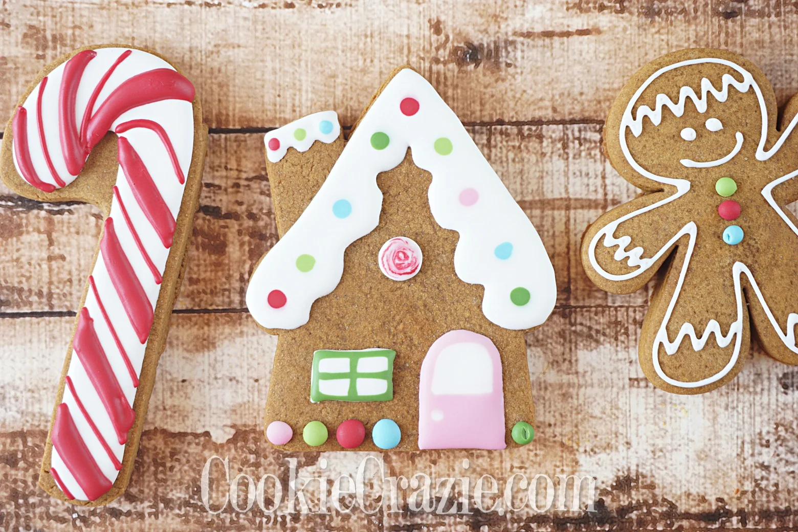 Gingerbread House Decorated Sugar Cookie