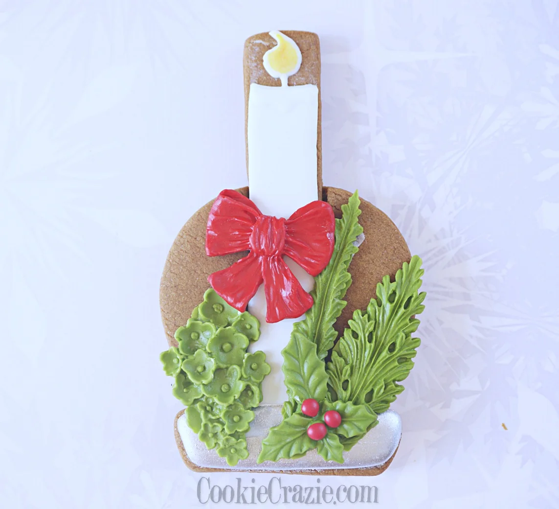 Christmas Candle Decorated Sugar Cookie