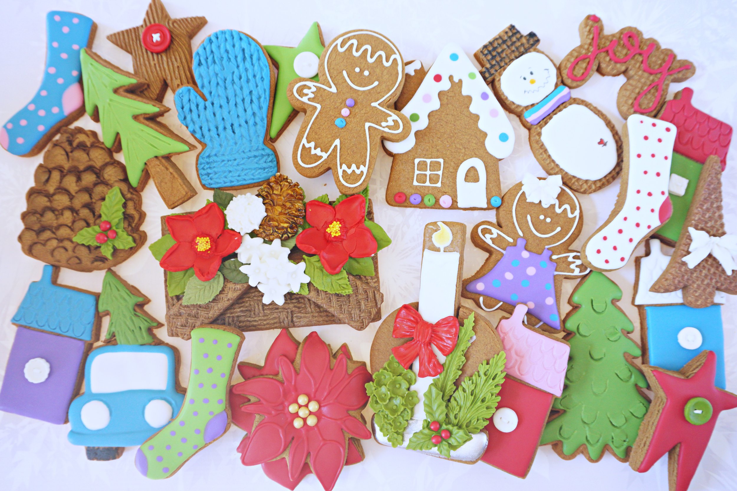 Christmas Joy Decorated Sugar Cookie Collection