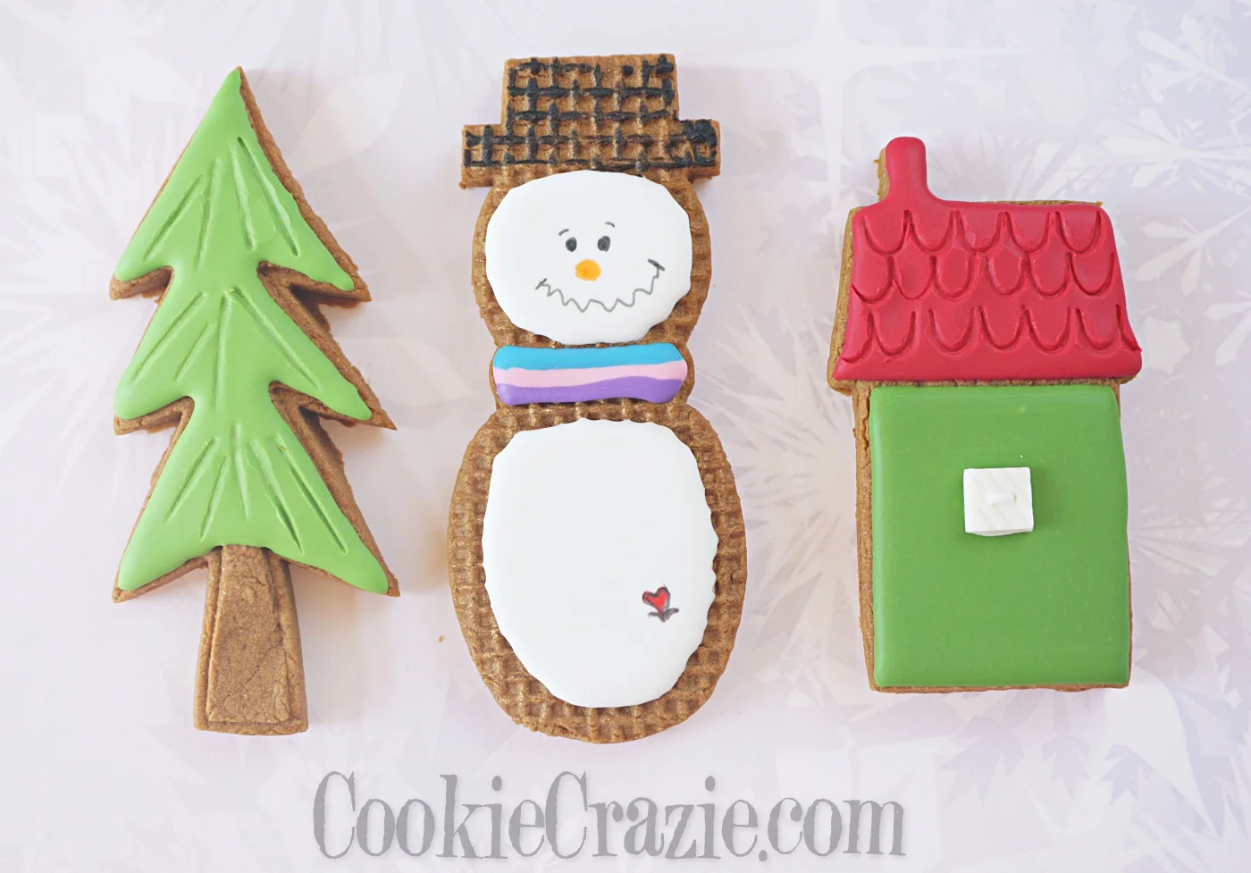  Burlap Snowman Decorated Sugar Cookie YouTube video  HERE  