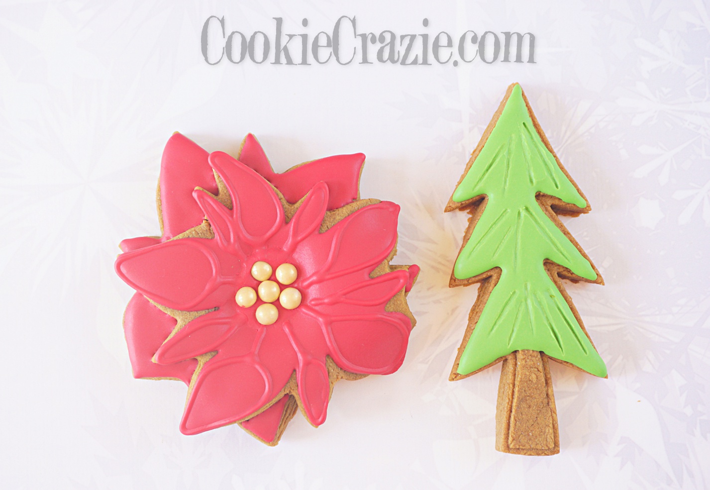  Poinsettia Decorated Sugar Cookie YouTube video  HERE  