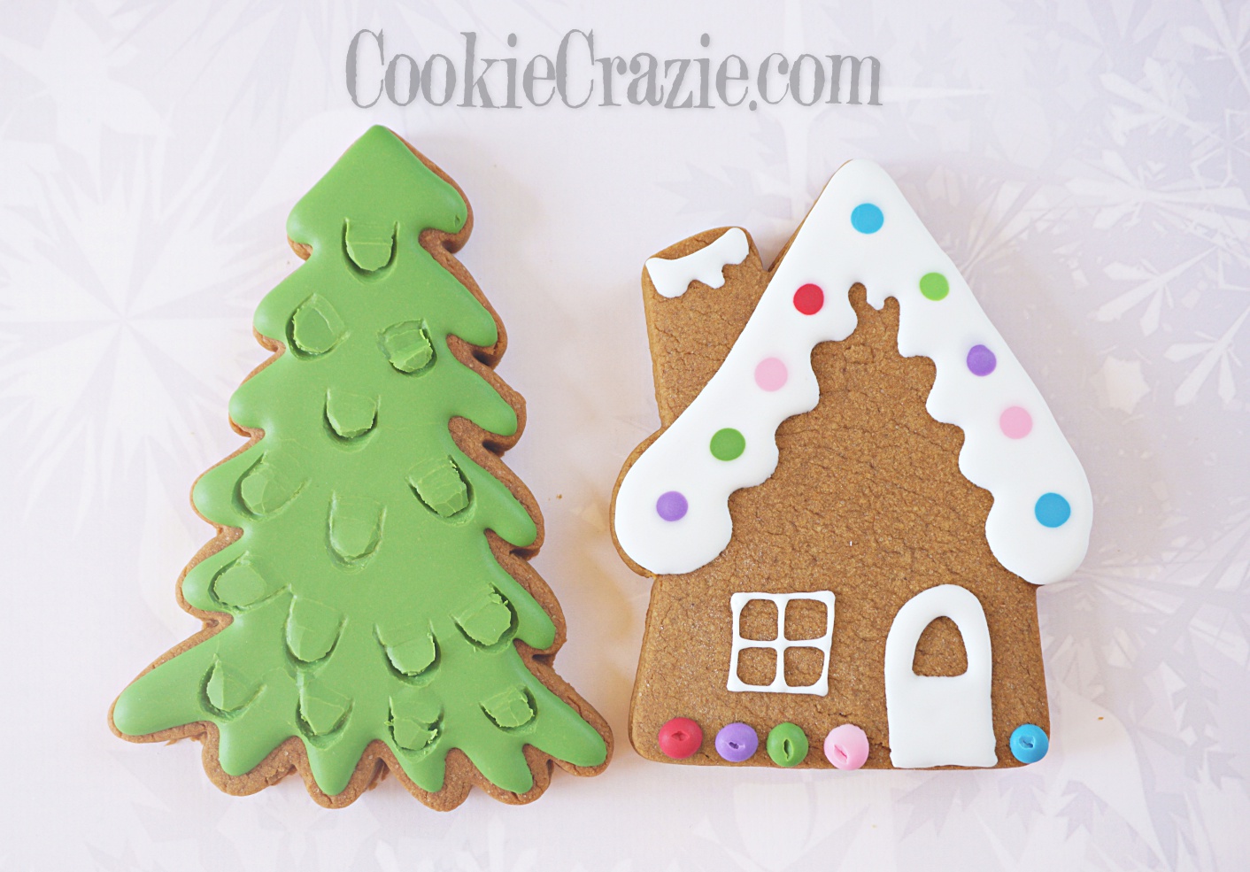  Christmas Evergreen Tree Decorated Sugar Cookie YouTube video  HERE  