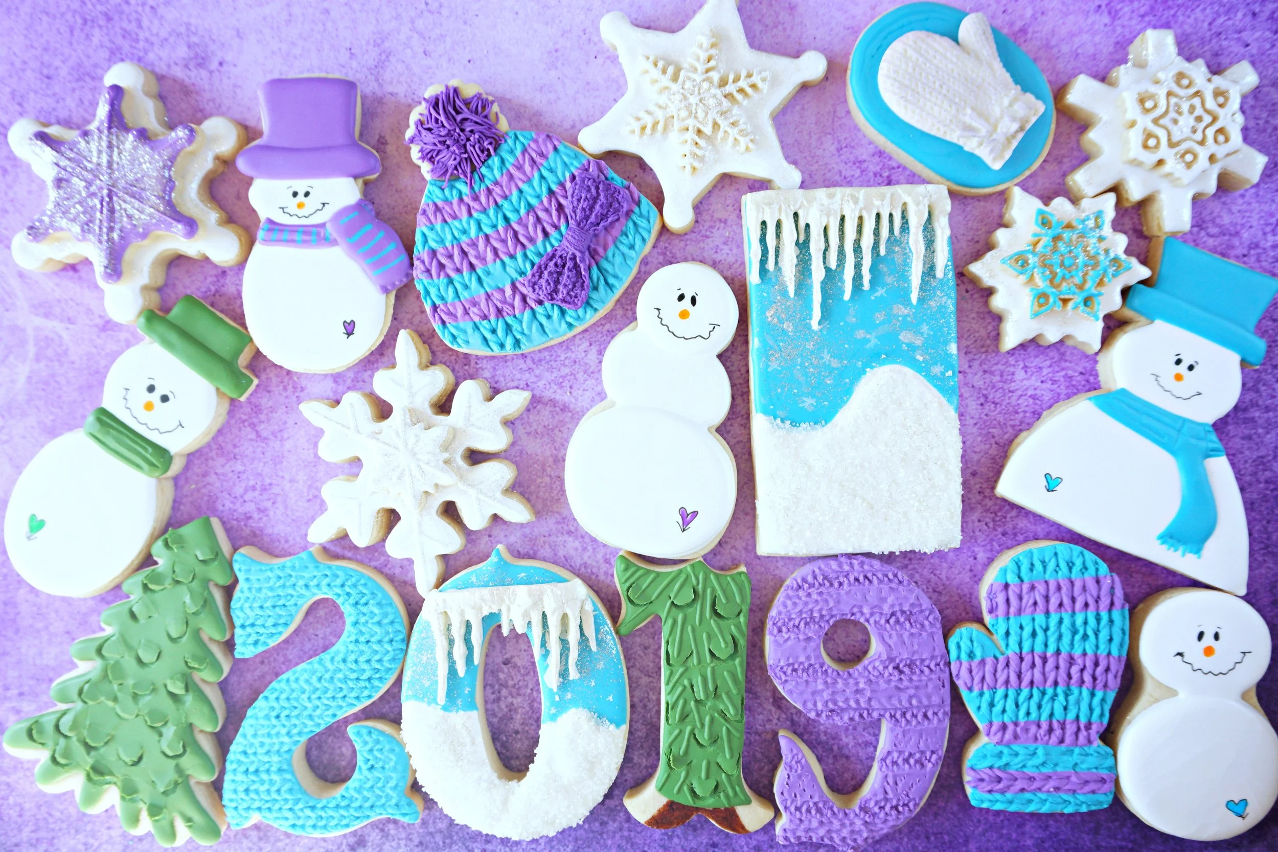 2019 Wintry Welcome Decorated Cookie Collection