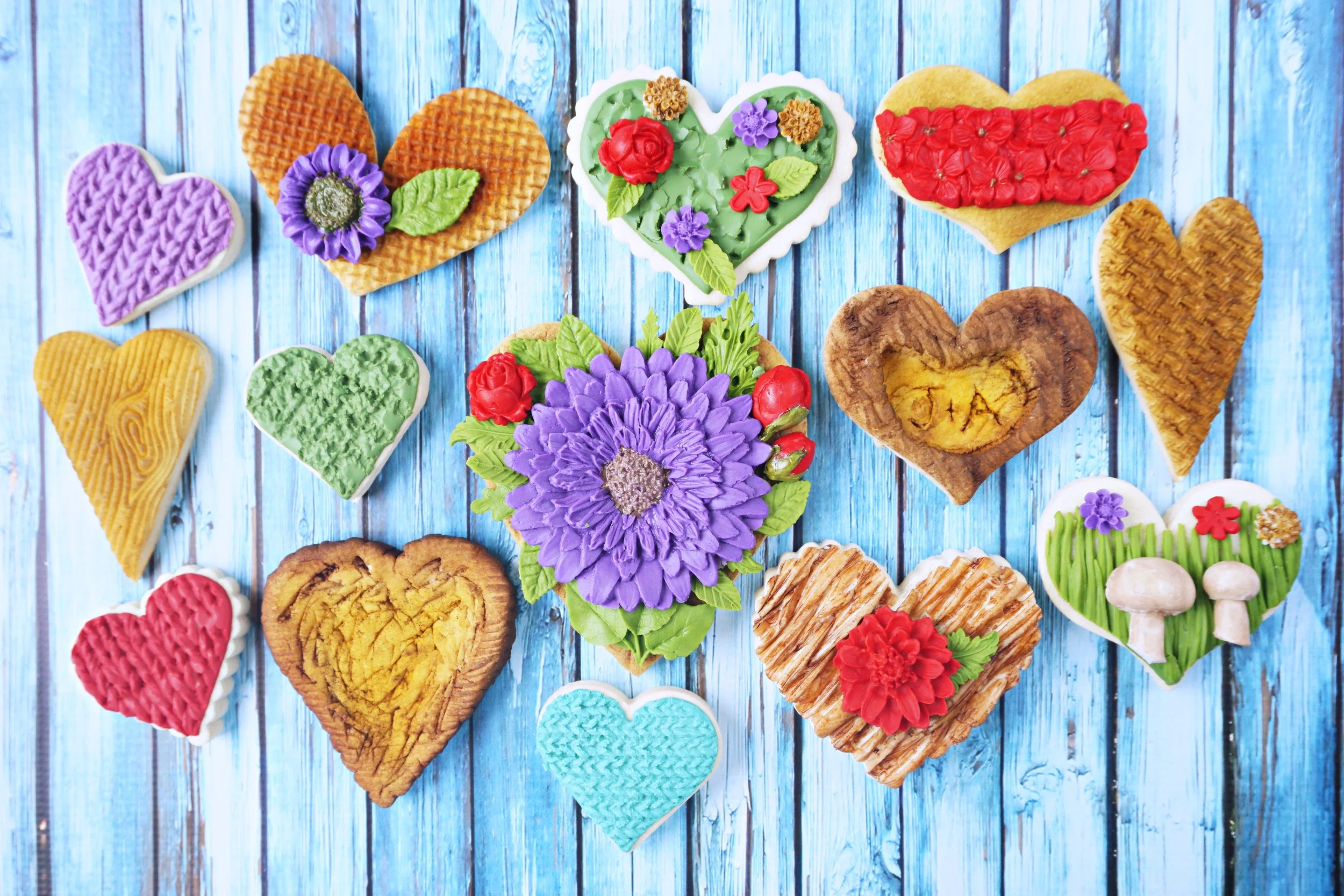 Woodsy Valentine Decorated Cookie Collection