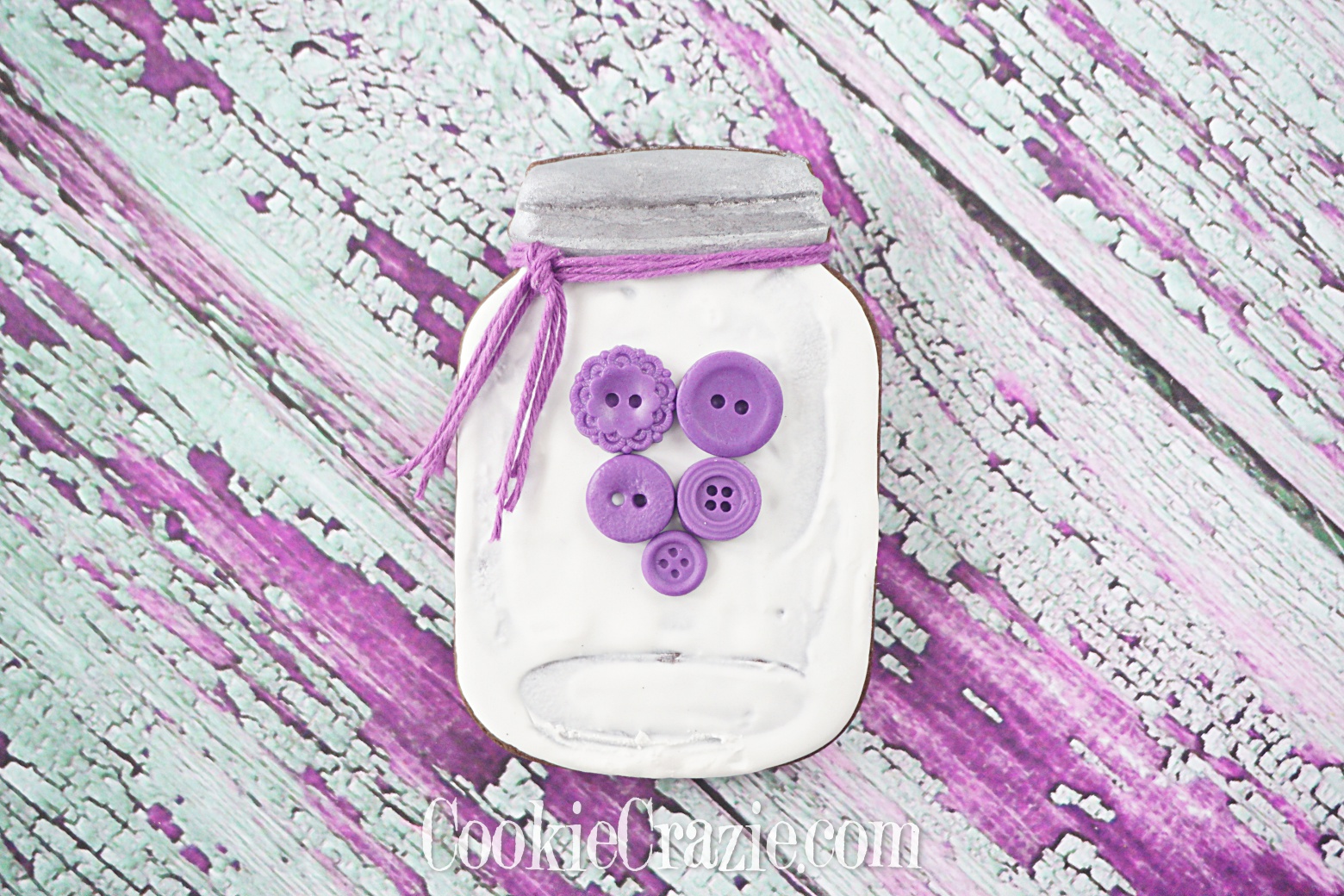 Valentine Mason Jar Decorated Sugar Cookie YouTube video  HERE  