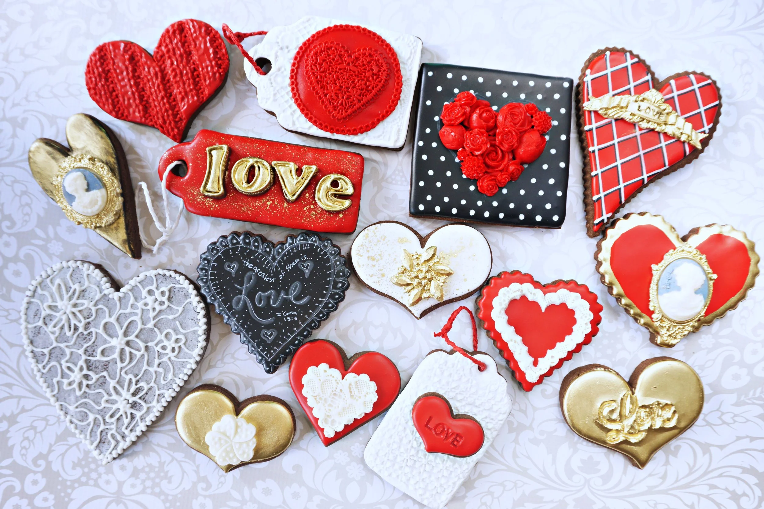 Classic Valentines Decorated Cookie Collection