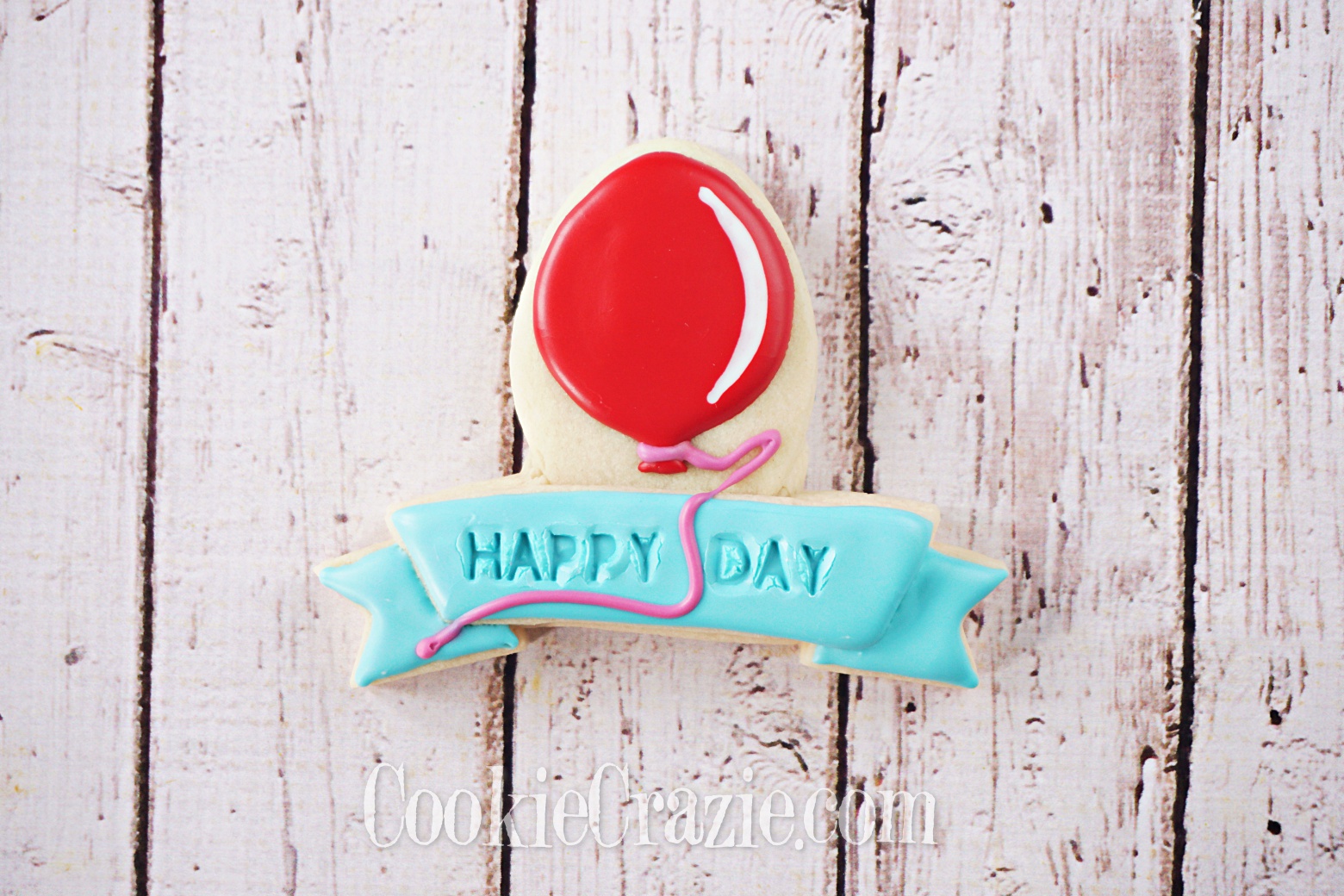  Birthday Balloon Banner Decorated Sugar Cookie YouTube video  HERE  