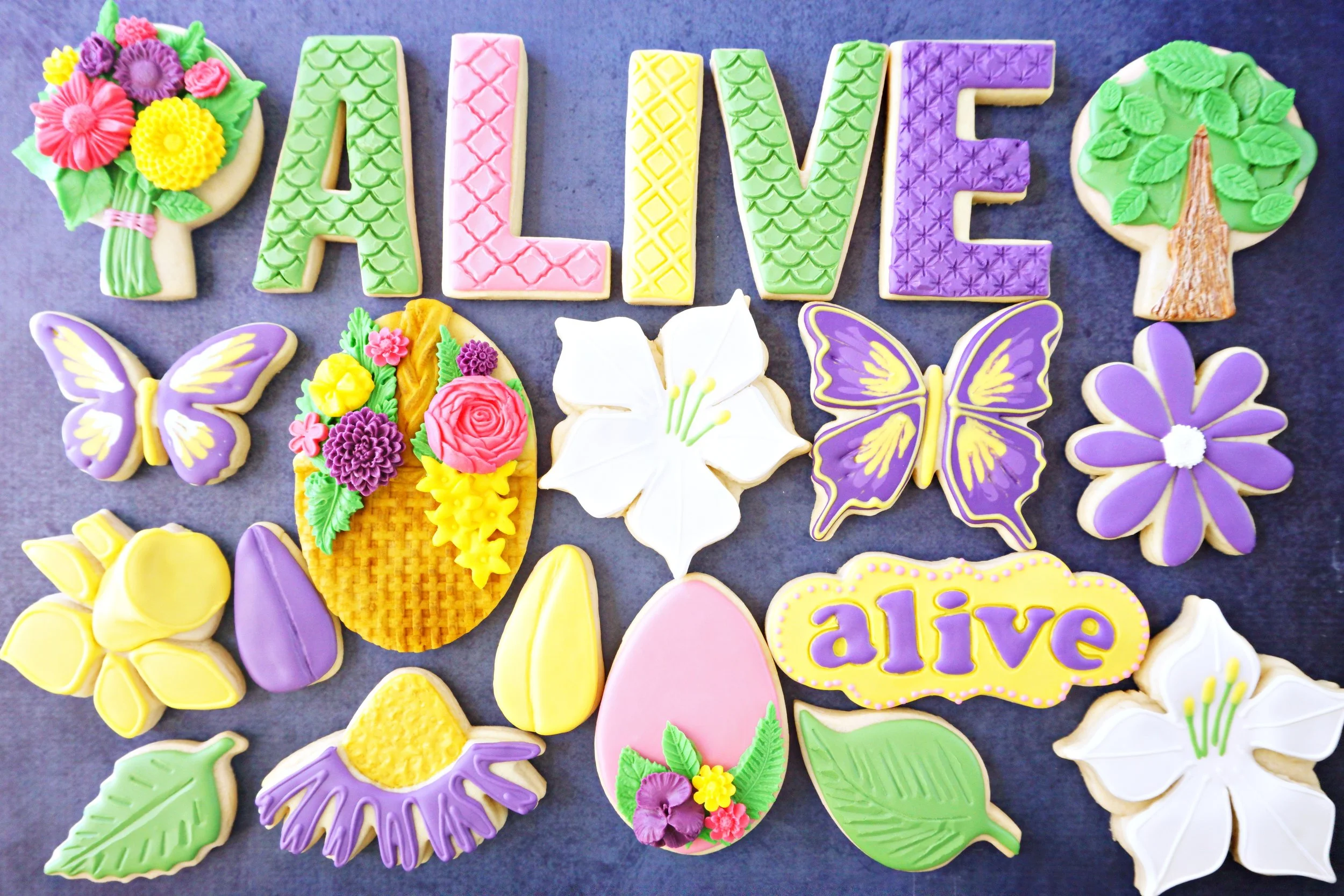 Spring ALIVE Decorated Cookie Collection