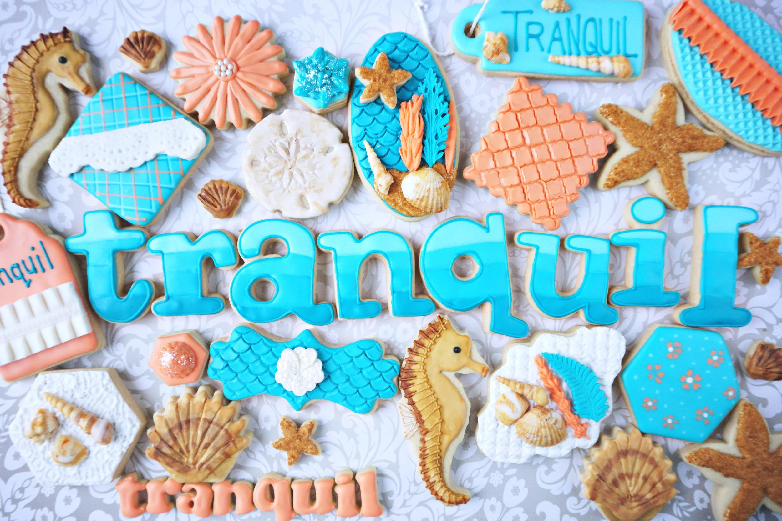 Tranquil Decorated Cookie Collection