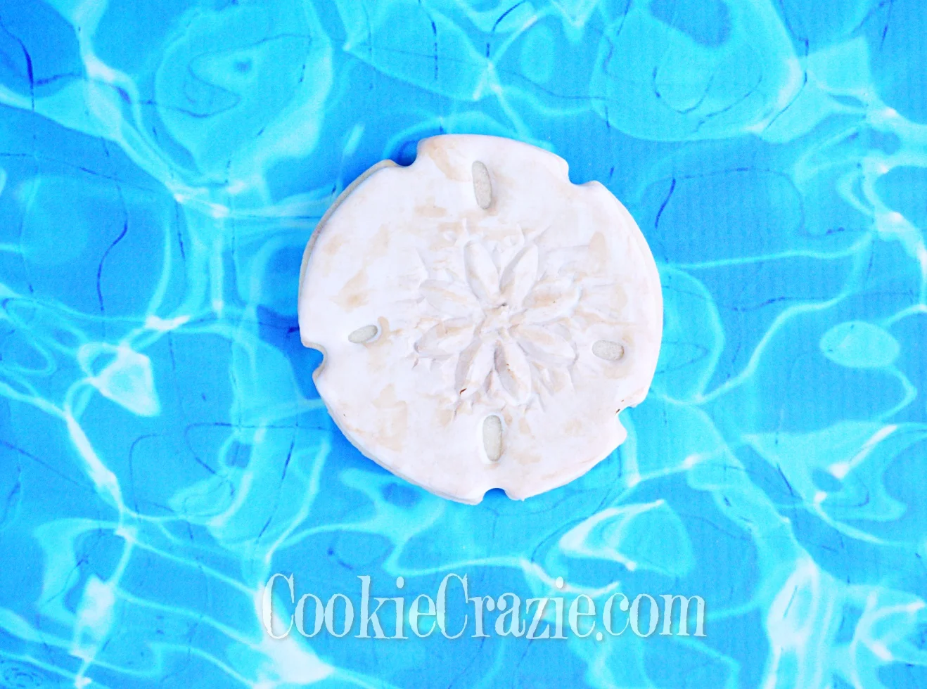  Sand Dollar Decorated Sugar Cookie YouTube video  HERE  