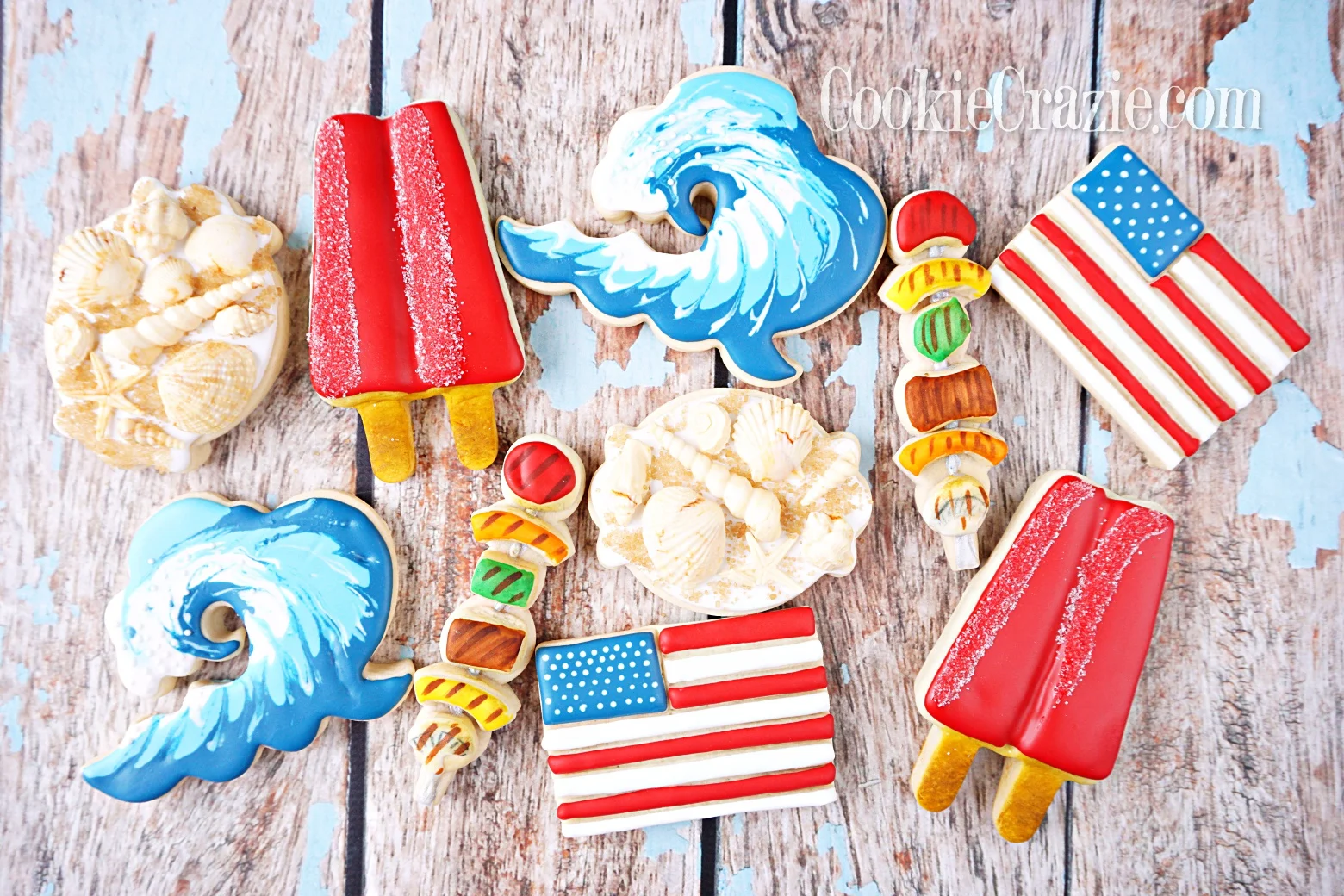NEW CookieCrazie Online Decorating Class: Summer Cookies