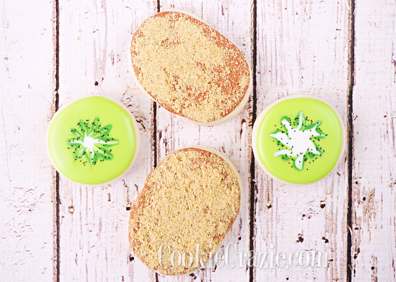  Kiwi Decorated Sugar Cookie YouTube video  HERE  