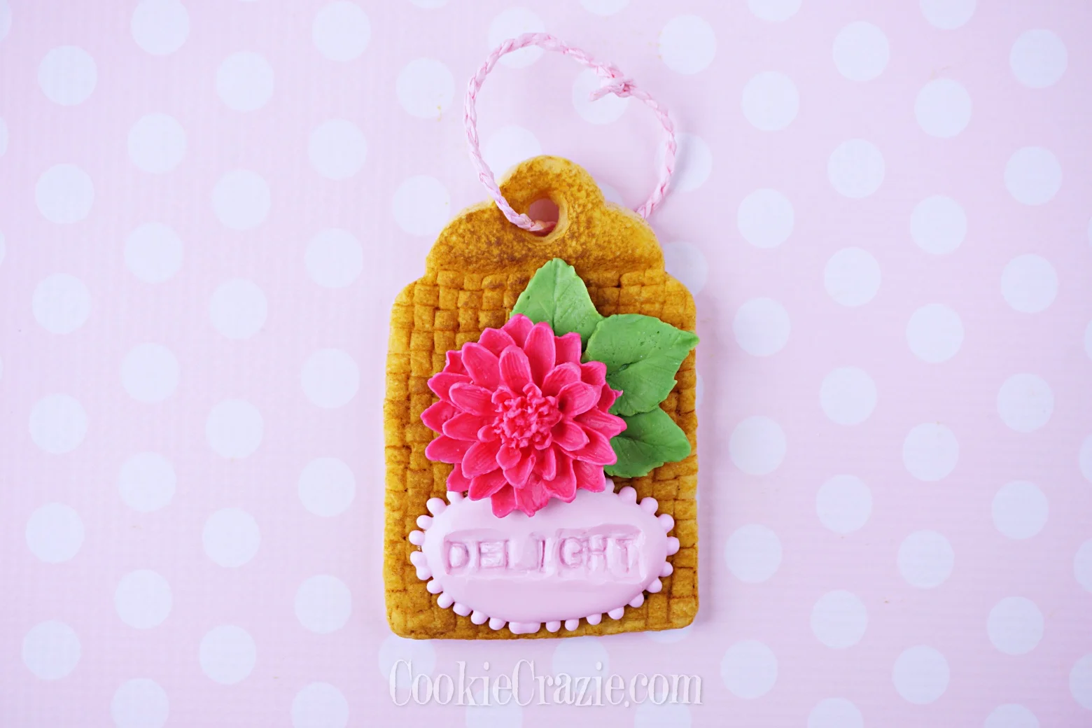  Basket Gift Tag Decorated Sugar Cookie YouTube video  HERE  