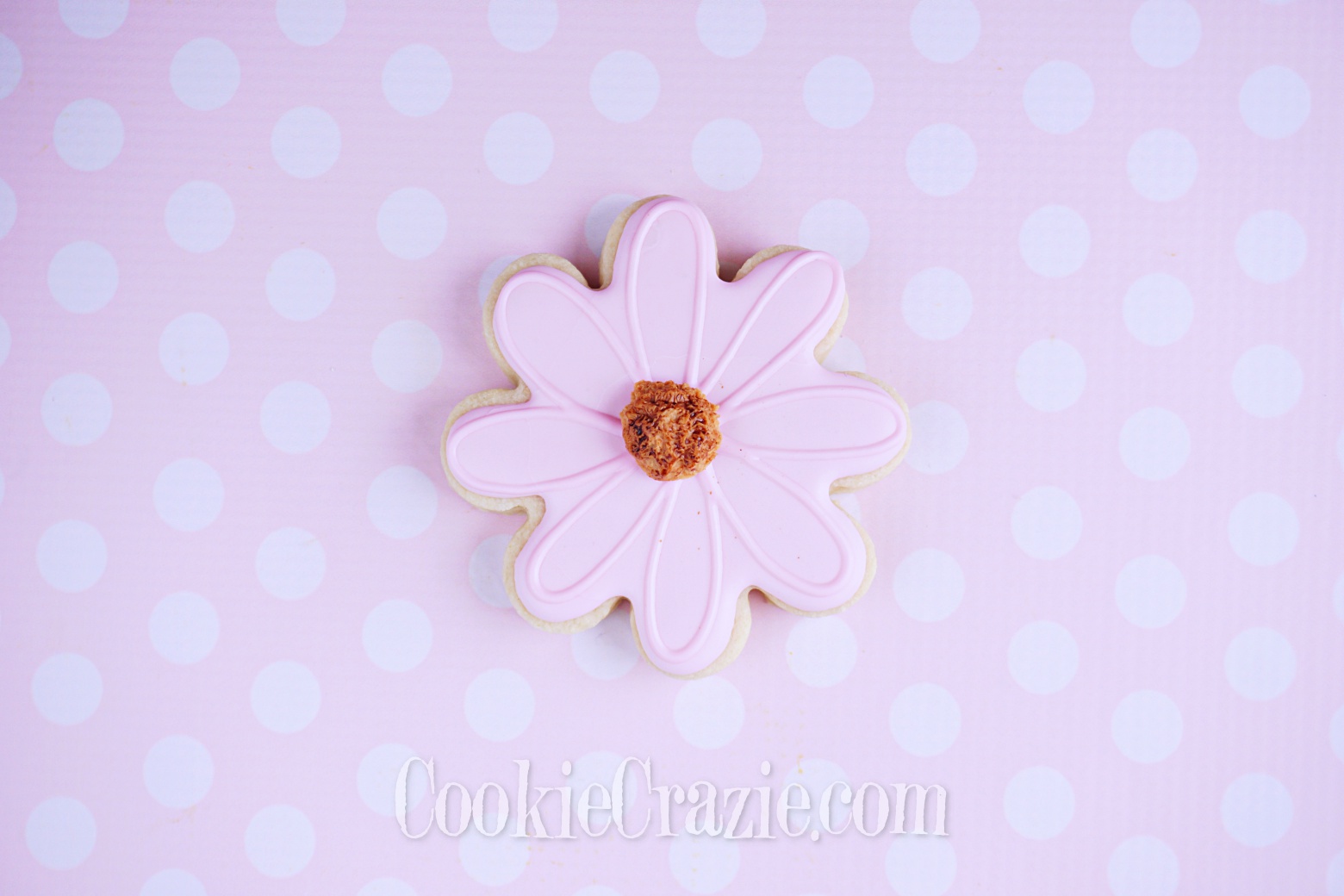  Pink Flower Decorated Sugar Cookie YouTube video  HERE  