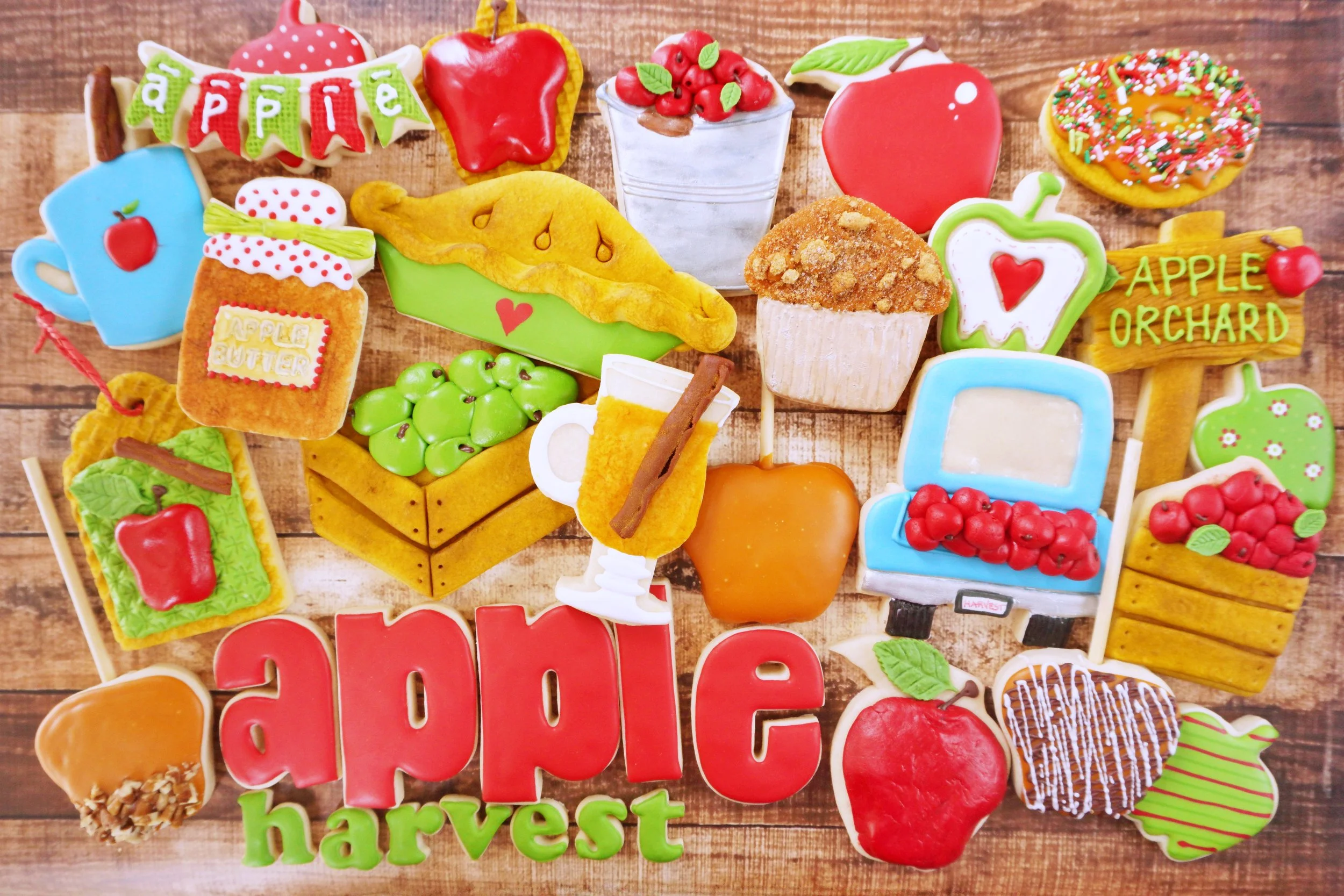Apple Harvest Decorated Cookie Collection