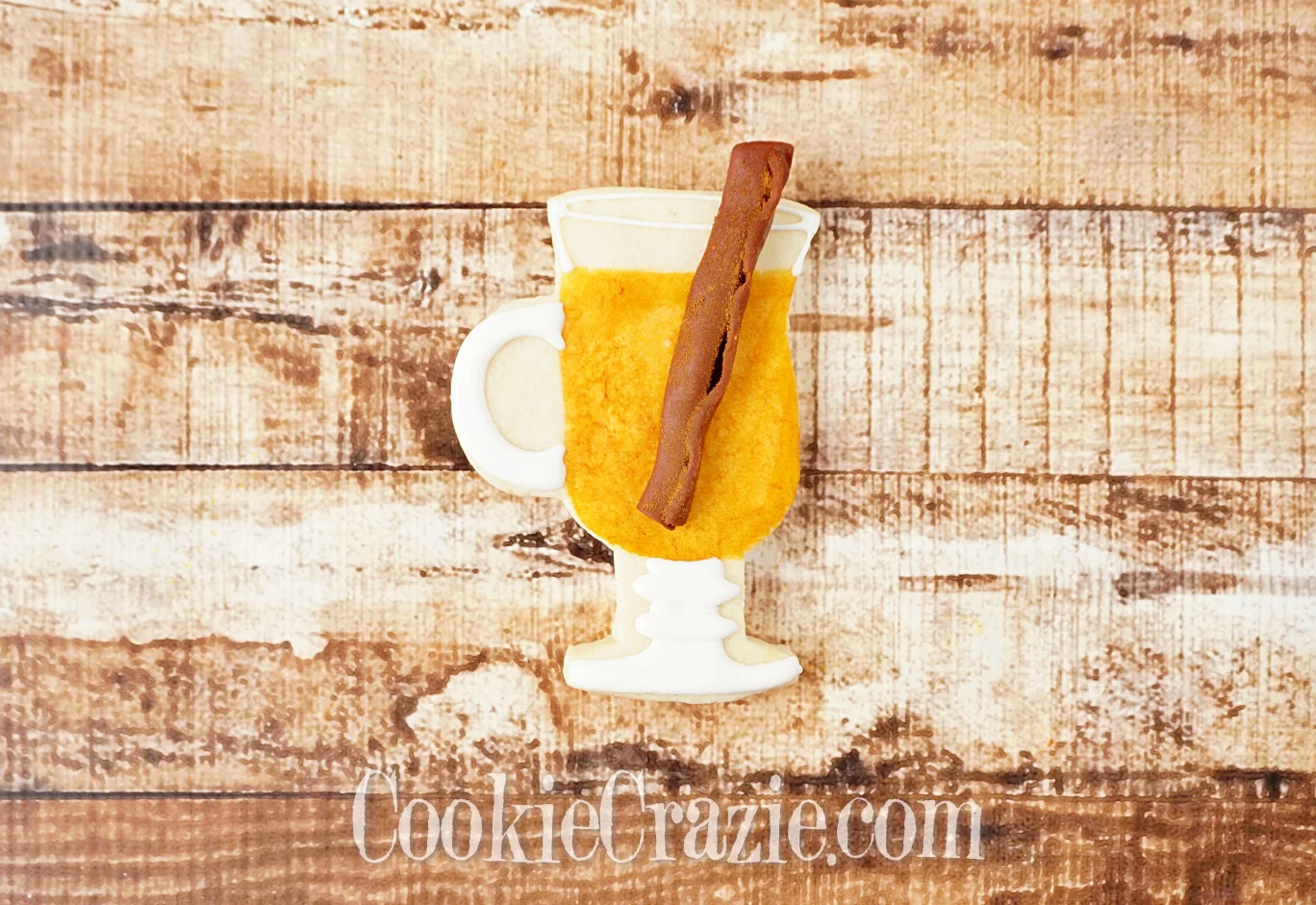 Apple Cider Glass Decorated Sugar Cookie