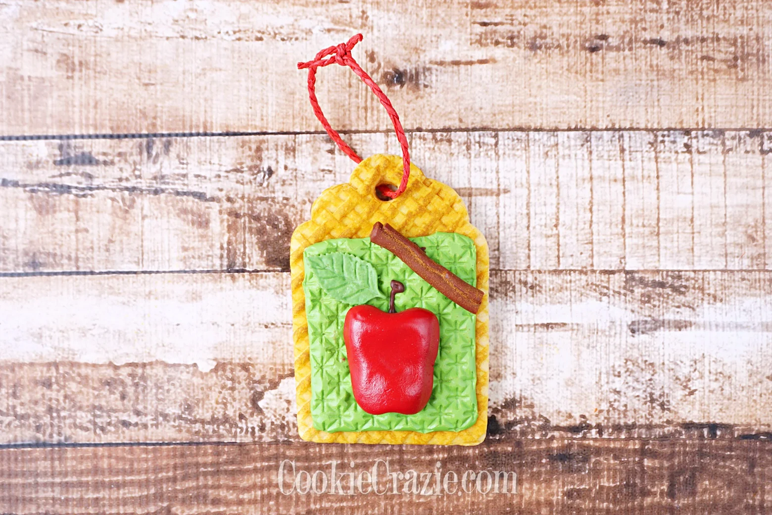  Apple Harvest Gift Tag Decorated Sugar Cookie YouTube video  HERE  