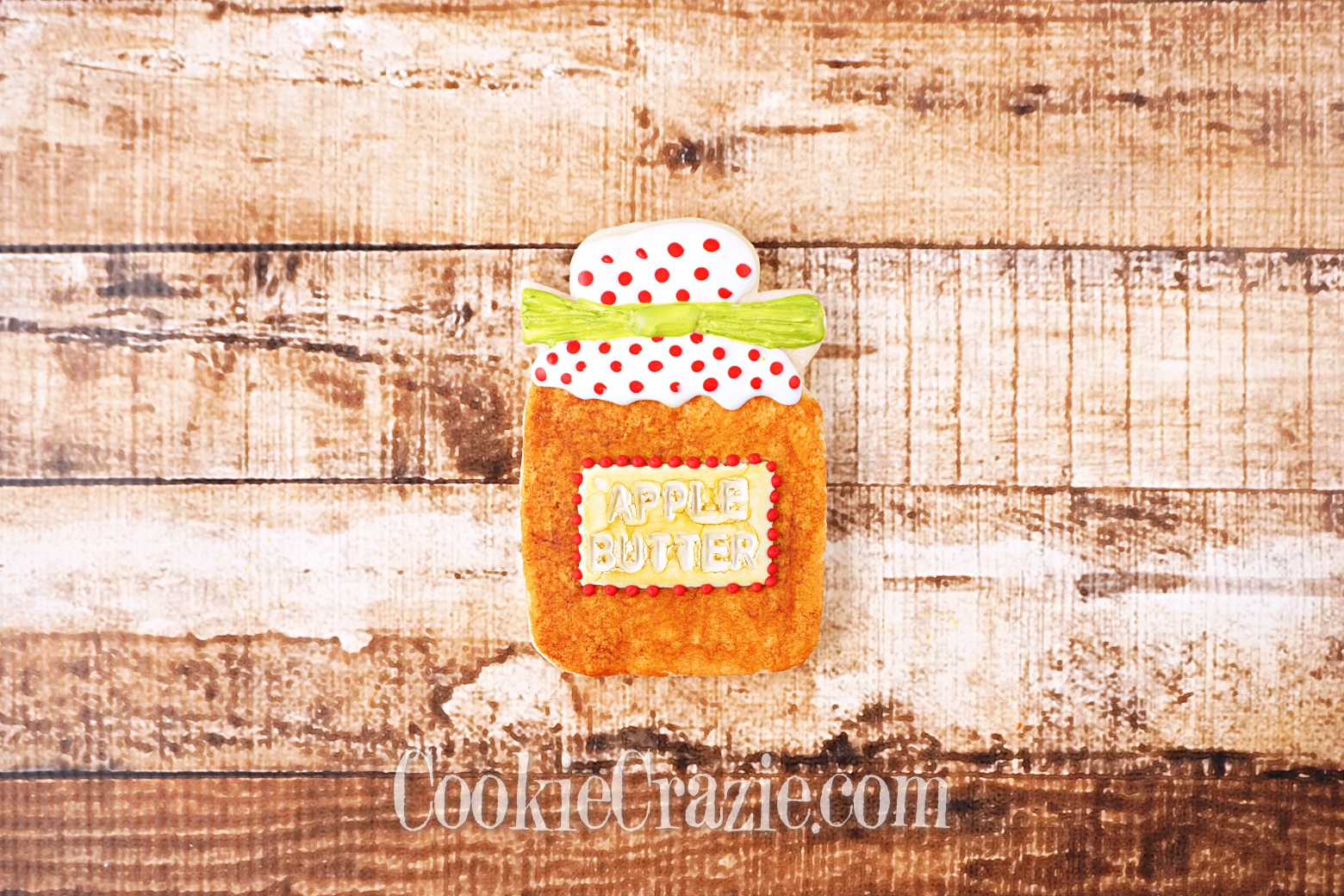  Apple Butter Jar Decorated Sugar Cookie YouTube video  HERE  