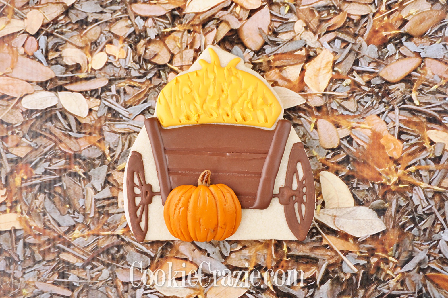  Hay Wagon Decorated Sugar Cookie YouTube video  HERE  