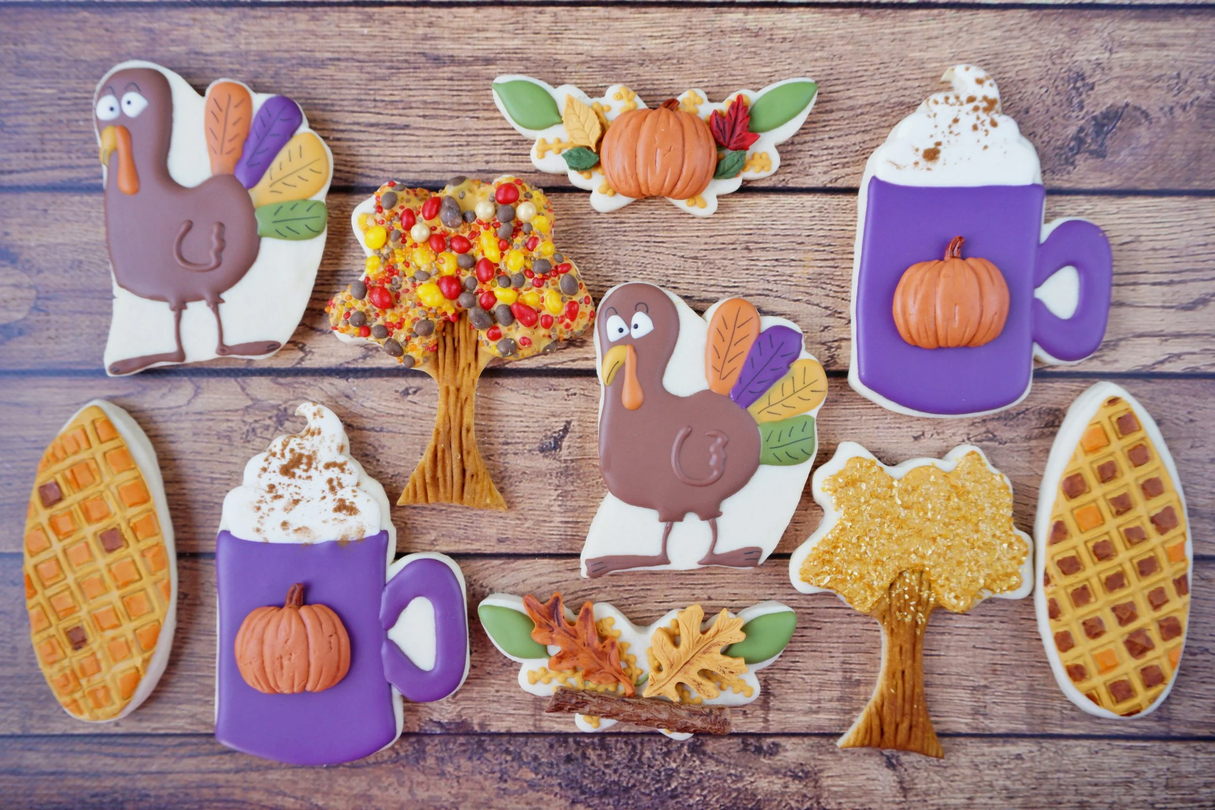 NEW CookieCrazie Online Decorating Class: Thanksgiving Cookies