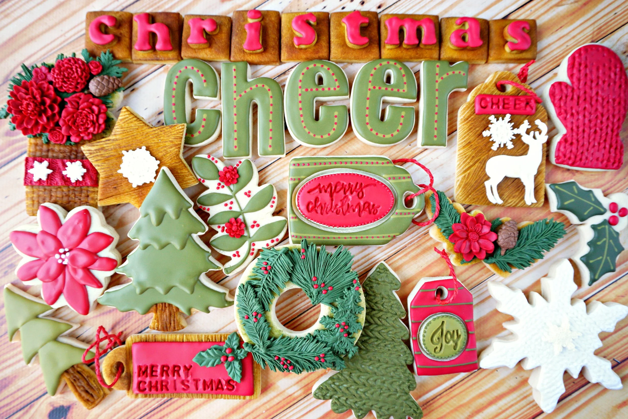 Christmas Cheer Decorated Cookie Collection