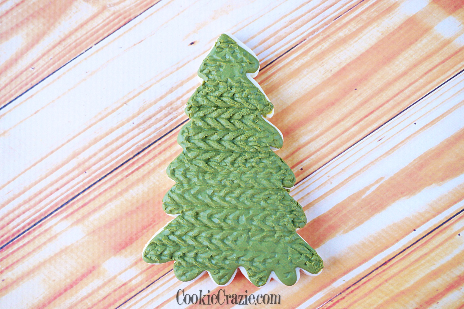  Knitted Christmas Tree Decorated Sugar Cookie YouTube video HERE 