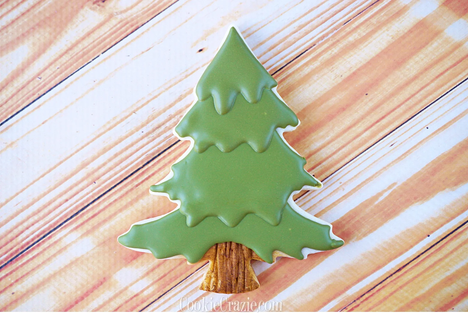  Christmas Evergreen Tree Decorated Sugar Cookie YouTube video (click on photo) 