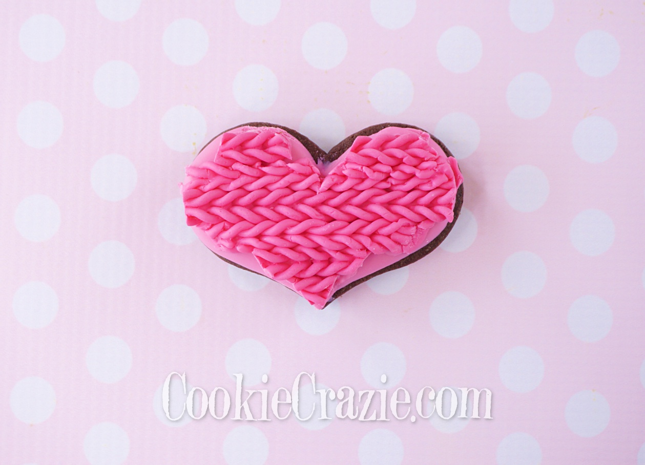  Braided Heart Decorated Sugar Cookie YouTube video  HERE  