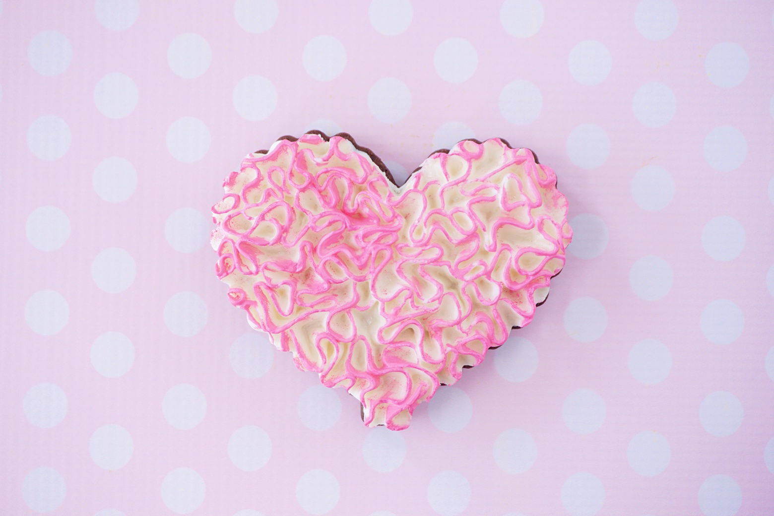  Ruffled Valentines Heart Decorated Sugar Cookie YouTube video  HERE  