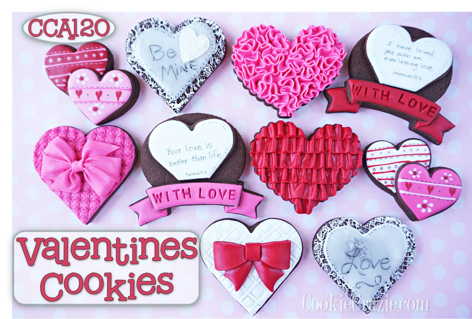 NEW CookieCrazie Online Decorating Class: Valentines Cookies