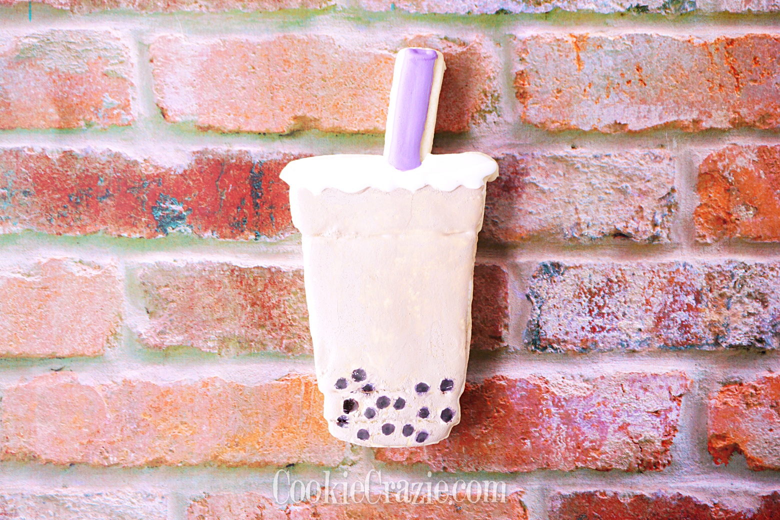  Bubble Tea Decorated Sugar Cookie YouTube video  HERE  