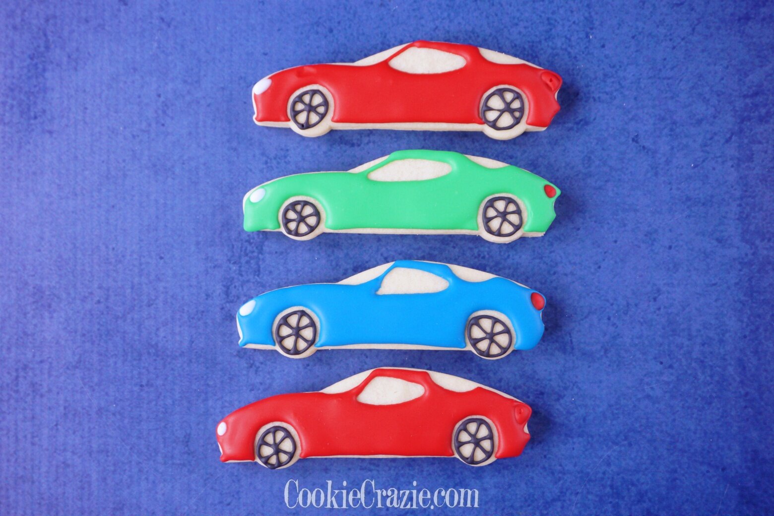  Race Car Decorated Sugar Cookie YouTube video  HERE  