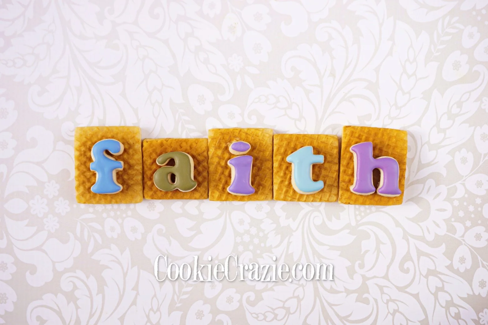  Letters on Burlap Decorated Sugar Cookies YouTube video  HERE  