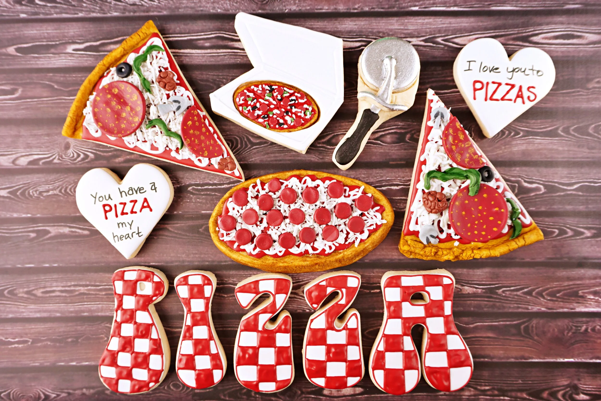 Pizza My Heart Decorated Cookie Collection