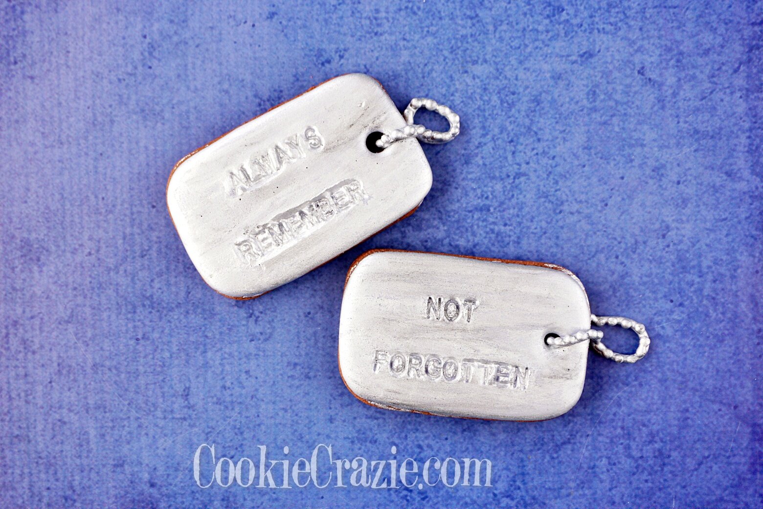  Dog Tag Decorated Sugar Cookies YouTube video  HERE  