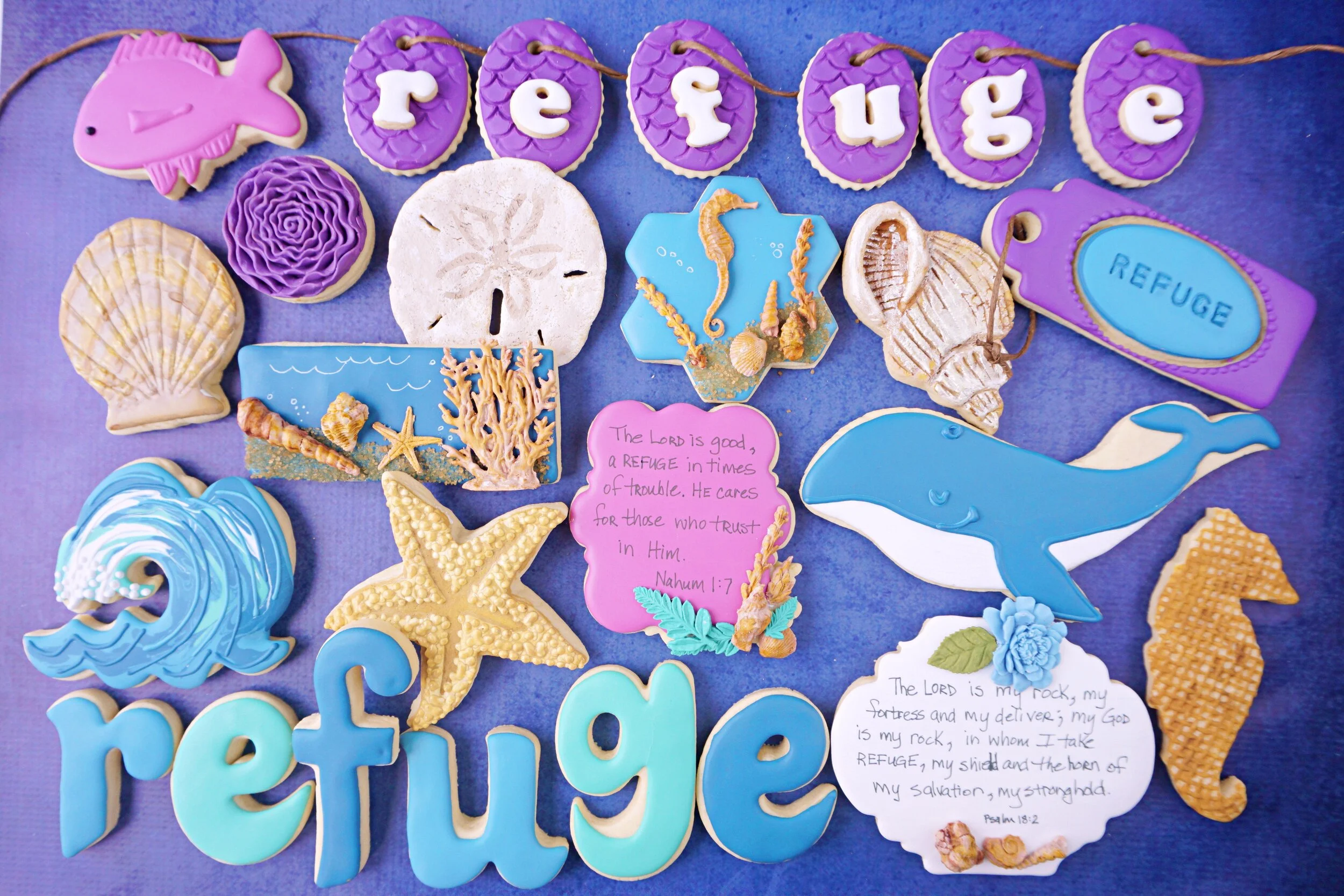 Ocean Refuge Decorated Cookie Collection