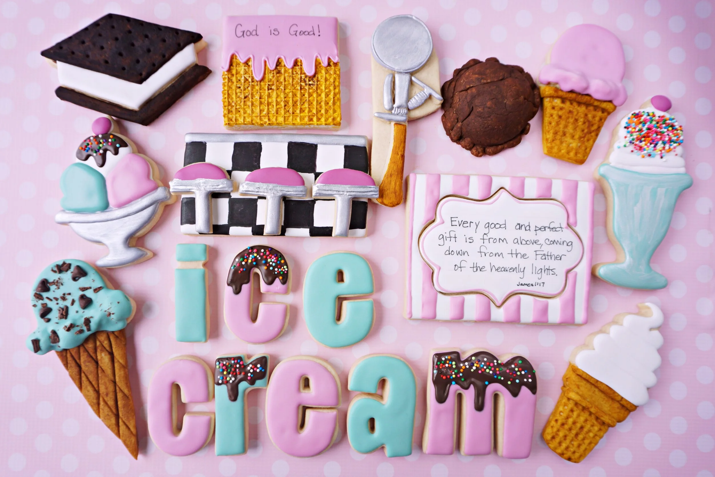Ice Cream Parlor Decorated Cookie Collection
