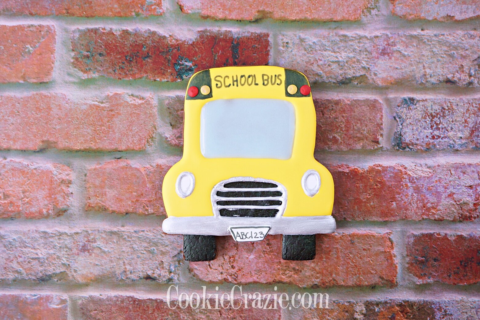  School Bus Decorated Sugar Cookie YouTube video  HERE  