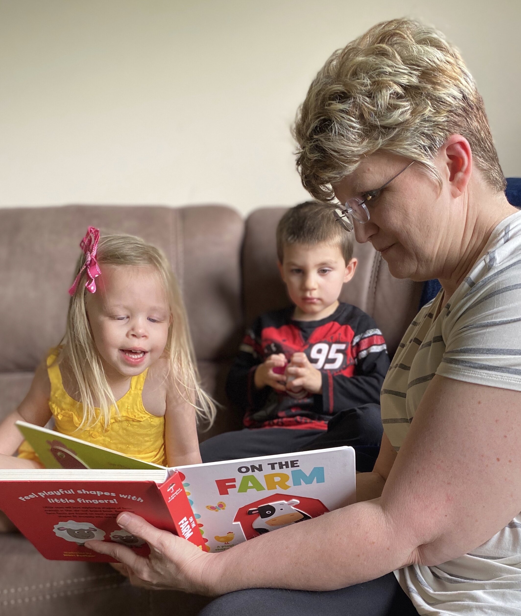  My favorite thing in the world…..reading to my grandbabies. ❤️ 