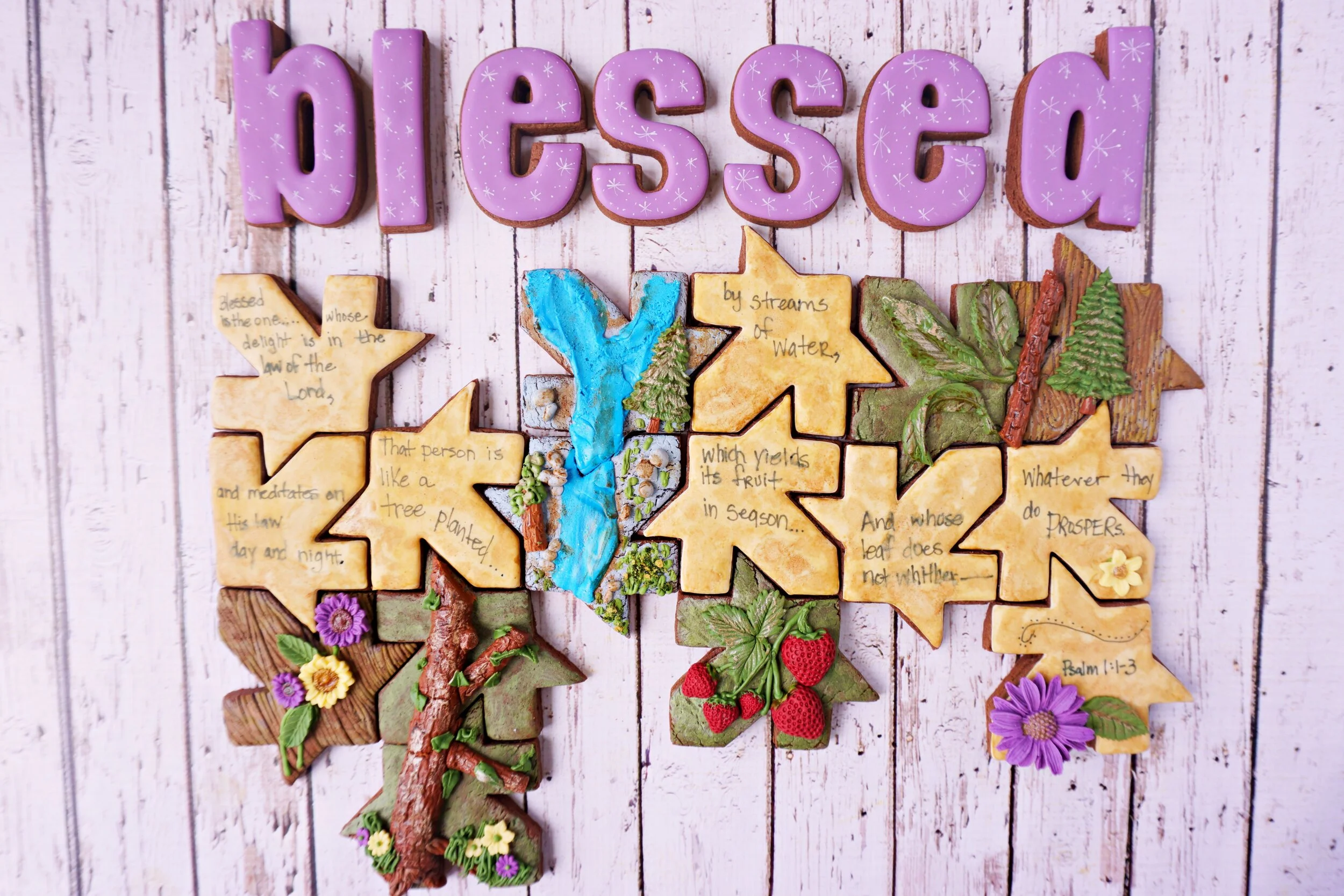 Blessed Is The One Decorated Cookie Collection (Tessellation)