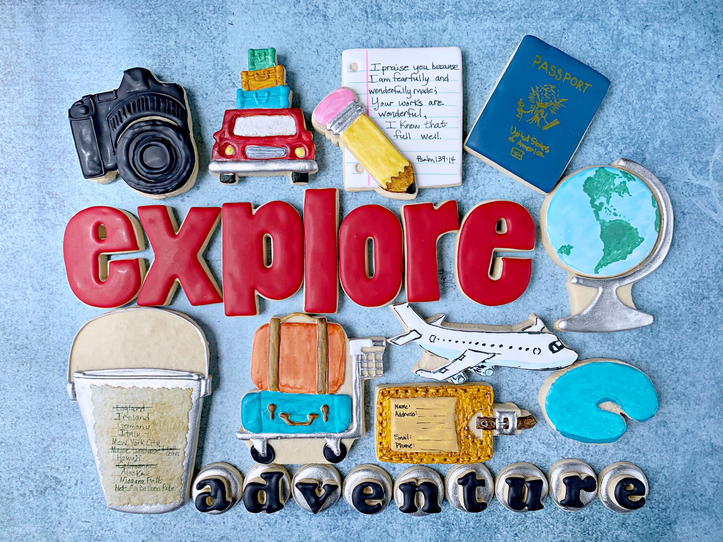 Explore Adventure (Travel) Decorated Cookie Collection