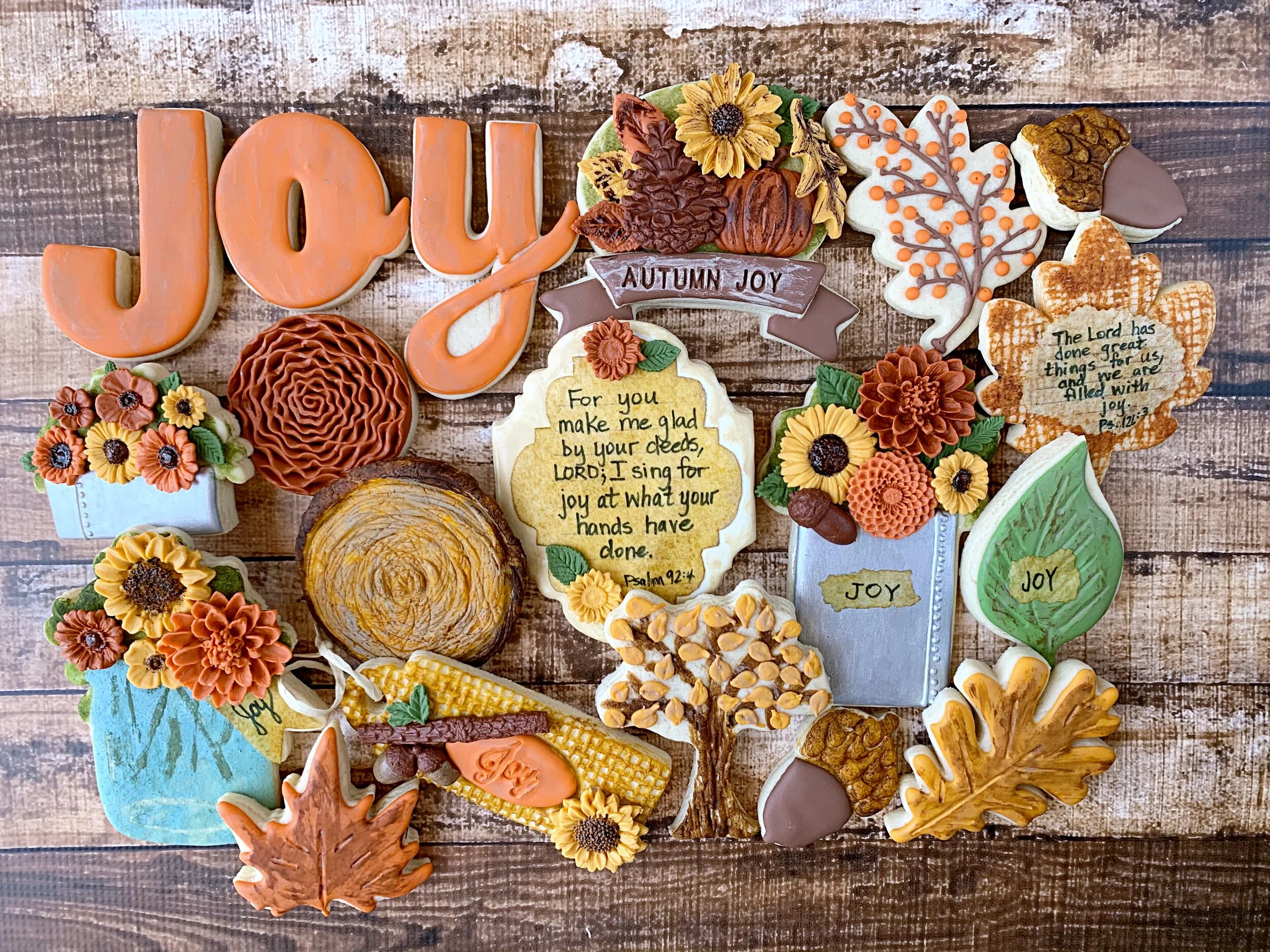 Autumn JOY Decorated Cookie Collection